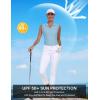 MoFiz Women’s Sleeveless Golf Shirt Collared 1/4 Zip Tennis Tank Tops UPF 50+ Quick-Dry Lightweight Athletic Polo Shirt(Sky Blue)