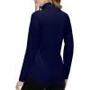 Womens 1/4 Zip Golf Shirt Long Sleeve Lightweight Golf Pullover Outdoor Athletic Tennis Polo Shirts(Dark Blue)