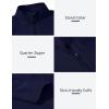 Womens 1/4 Zip Golf Shirt Long Sleeve Lightweight Golf Pullover Outdoor Athletic Tennis Polo Shirts(Dark Blue)