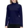 Womens 1/4 Zip Golf Shirt Long Sleeve Lightweight Golf Pullover Outdoor Athletic Tennis Polo Shirts(Dark Blue)