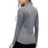 Womens 1/4 Zip Golf Shirt Long Sleeve Lightweight Golf Pullover Outdoor Athletic Tennis Polo Shirts(Gray)