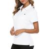 Women’s Golf Polo Shirts Short Sleeve Moisture Wicking Golf Apparel Lady Golf Tops