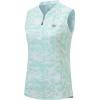 Women’s Sleeveless Tennis Shirt Golf Shirts for Women Quick Dry Pickleball Shirts UPF 50+ Sportswear T-Shirts with Zipper(Ae-camouflage Green)