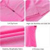 Women’s Sleeveless Tennis Shirt Golf Shirts for Women Quick Dry Pickleball Shirts UPF 50+ Sportswear T-Shirts with Zipper(Rose Red)