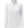 AIRIKE Long Sleeve Golf Polo Shirts for Women Stand Up Collar Thermal Fleece Womens Tank Top(White)