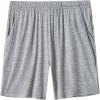JINSHI Womens Pajama Shorts Soft Comfortable Lightweight Elastic Drawstring Modal Pajama Bottoms Lounge Shorts with Pockets(B04-light Grey)