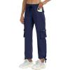 MoFiz Women’s Plus Size Cargo Pants Casual Hiking Pants Lightweight Quick Dry Summer Pants for Women(B04-navy)