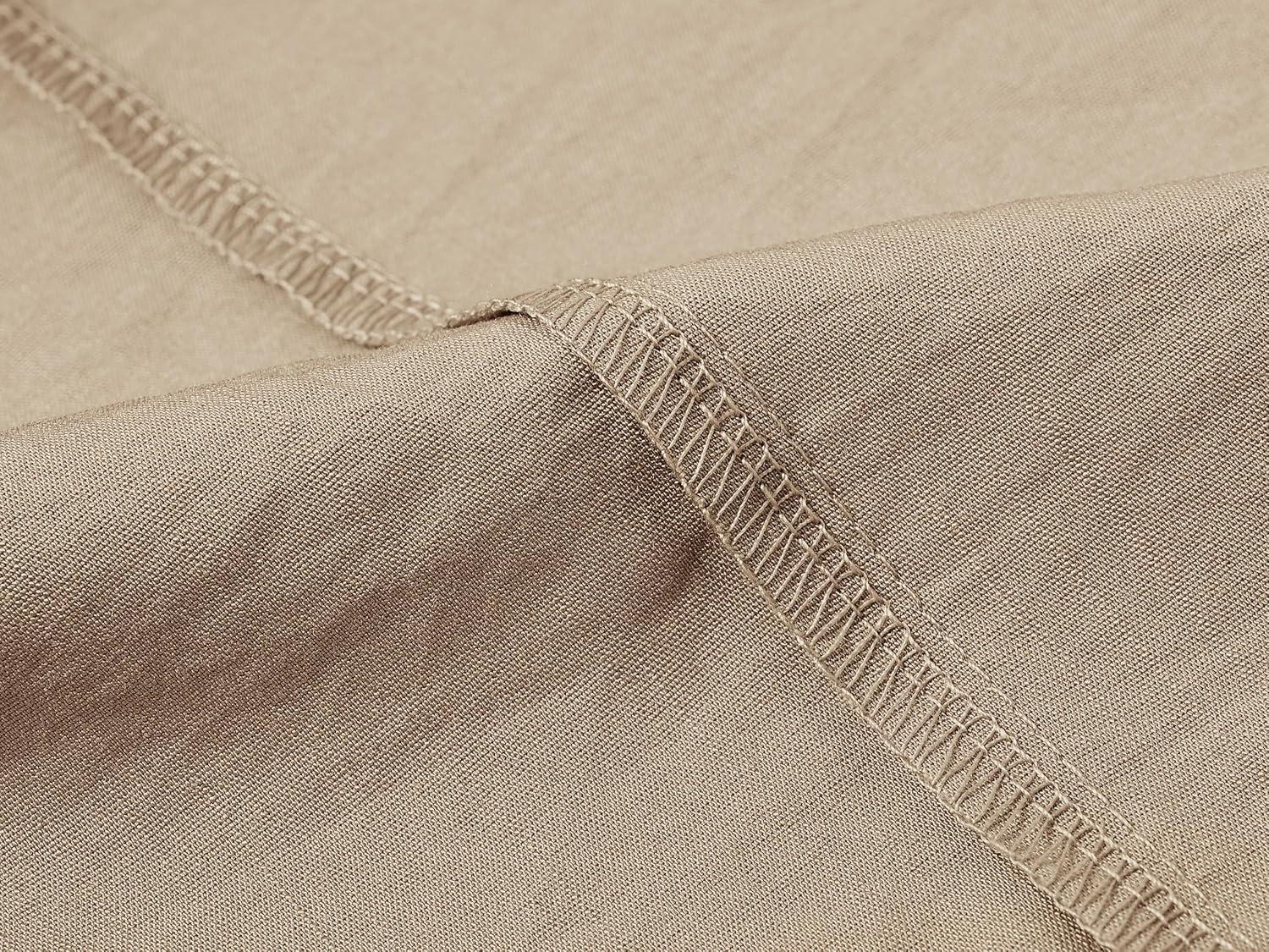 imageMoFiz Boys Short Sleeve Button Down Shirts Collared Beach ShirtKhaki