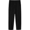 JINSHI Pajama Pants Men Soft Pajama Bottoms Mens with Pockets Elastic Drawstring Waistband Mens Pj Pants Black/Navy Blue Medium