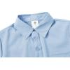 MoFiz Boys Short Sleeve Button Down Shirts Collared Beach Shirt(Light Blue)