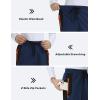 MoFiz Kids Fleece Lined Hiking Snow Ski Pants Boys Waterproof Winter Warm Outdoor Pants with Zippered Pocket(Navy Blue)