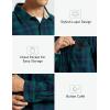 MoFiz Men’s Long Sleeve Plaid Flannel Shirts Cotton Plaid Button Down Shirts for Men Soft Regular Fit Mens Casual Shirts(Green Blue)
