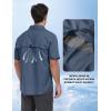 MoFiz Men’s Short Sleeve Sun Protection Shirt UPF 50+ Travel Work Shirts for Men Quick Dry Cooling Hiking Fishing Shirts