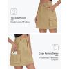 MoFiz Women’s 18″ Knee Length Golf Skirts Athletic Casual Cargo Skirts Summer Active Sports Tennis Skirt with 4 Pockets Khaki S