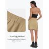 MoFiz Women’s 18″ Knee Length Golf Skirts Athletic Casual Cargo Skirts Summer Active Sports Tennis Skirt with 4 Pockets Khaki S