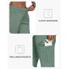 MoFiz Women’s Cargo Capris Pants with 6 Pockets Lightweight Cotton Hiking Casual Travel Summer Capri Pants for Women(Grey Green)