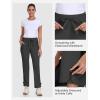 MoFiz Women’s Hiking Pants Lightweight Outdoor Quick Dry Travel Joggers Water Resistant Athletic Pants Zipper Pockets(A03-dark Grey)