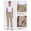 MoFiz Women’s Hiking Pants Lightweight Outdoor Quick Dry Travel Joggers Water Resistant Athletic Pants Zipper Pockets(A05-light Khaki)