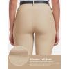 MoFiz Women’s Horse Riding Pants Full Seat Silicon Knee-Patch Equestrian Breeches Horseback Schooling Tights Zipper Pockets(Light Khaki)