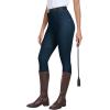 MoFiz Women’s Horse Riding Pants Full Seat Silicon Knee-Patch Equestrian Breeches Horseback Schooling Tights Zipper Pockets(Peacock Blue)