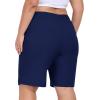 MoFiz Women’s Plus Size Shorts Hiking Cargo Shorts Quick Dry Golf Active Shorts Lightweight Summer Shorts with Pockets(Navy)