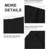 MoFiz Women’s Shorts Summer Dressy Elastic High Waisted Business Casual Work Shorts with Pockets(Black)