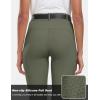 MoFiz Women’s Silicone Full Seat Horse Riding Pants Zipper Pockets Equestrian Breeches Riding Tights(Grayish Green)