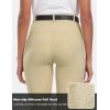 MoFiz Women’s Silicone Full Seat Horse Riding Pants Zipper Pockets Equestrian Breeches Riding Tights(Khaki)