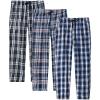 MoFiz Men’s Pajama Pants Ultra Lightweight Pjs Bottoms Sleepwear Bottom Pants with Pocket Drawstring 3-Pack(A-3pack)