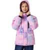 MoFiz Girls Ski Jacket Warm Winter Jacket Windproof Fleece Winter Coat Snow Jackets with Zipper Pockets(Z-star Purple)