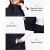 MoFiz Womens Plus Size Puffer Vest Packable Quilted Puffy Vest Lightweight Winter Outerwear Vests for Hiking Vacation(Navy Blue)