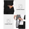 MoFiz Women’s Fleece Lined Softshell Vest Windproof Lightweight Insulated Sleeveless Jacket Full Zip Running Vest(Black)