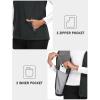 MoFiz Women’s Fleece Lined Softshell Vest Windproof Lightweight Insulated Sleeveless Jacket Full Zip Running Vest(Dark Grey)