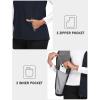 MoFiz Women’s Fleece Lined Softshell Vest Windproof Lightweight Insulated Sleeveless Jacket Full Zip Running Vest(Navy)