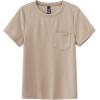 MoFiz Boy’s Short Set 2 Piece Crewneck T-Shirt and Short Outfits Summer Casual Sets for Kids(Light Khaki)