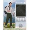 MoFiz Men’s Hiking Pants Water Resistant Quick-Dry Lightweight Outdoor Sweatpants Convertible Zip Off Shorts 5-Zip Pockets(Army Green)