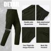MoFiz Men’s Hiking Pants Water Resistant Quick-Dry Lightweight Outdoor Sweatpants Convertible Zip Off Shorts 5-Zip Pockets(Army Green)