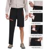 MoFiz Men’s Hiking Pants Water Resistant Quick-Dry Lightweight Outdoor Sweatpants Convertible Zip Off Shorts 5-Zip Pockets(B-black)