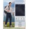 MoFiz Men’s Hiking Pants Water Resistant Quick-Dry Lightweight Outdoor Sweatpants Convertible Zip Off Shorts 5-Zip Pockets(Navy)