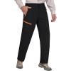MoFiz Men’s Hiking Pants Water Resistant Quick-Dry Lightweight Outdoor Sweatpants Convertible Zip Off Shorts 5-Zip Pockets(B-black)