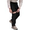 MoFiz Men’s Hiking Pants Water Resistant Quick-Dry Lightweight Outdoor Sweatpants Convertible Zip Off Shorts 5-Zip Pockets(Black)