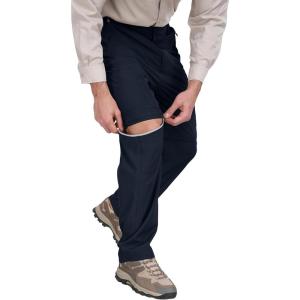 MoFiz Men’s Hiking Pants Water Resistant Quick-Dry Lightweight Outdoor Sweatpants Convertible Zip Off Shorts 5-Zip Pockets(Navy)