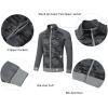 MoFiz Men’s Full Zip up Tracksuits Sports Activewear Sweatsuits Long Sleeve Jacket & Athletic Pants 2PCS Track Suit Camo-Grey M