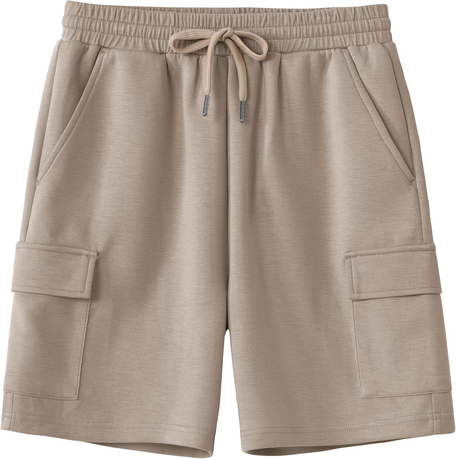 image:imageMoFiz Boys Short Set QuarterZip TShirt and Shorts Lounge Sets Summer Casual Athletic Vacation Beach OutfitsLight Khaki