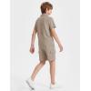 MoFiz Boys Short Set Quarter-Zip T-Shirt and Shorts Lounge Sets Summer Casual Athletic Vacation Beach Outfits(Light Khaki)