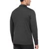 MoFiz Lightweight Men’s Long Sleeve Polo Shirts Quarter Zipper Pullover Men’s Polo Shirts(Grey)