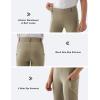 MoFiz Girls Horse Riding Pants Summer Full Seat Silicone Kids Equestrian Breeches Youth Schooling Tights Zipper Pockets(A01-khaki)