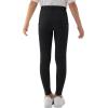 MoFiz Girls Horse Riding Pants Summer Full Seat Silicone Kids Equestrian Breeches Youth Schooling Tights Zipper Pockets(A02-black)