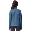MoFiz Girls Long Sleeve Equestrian Riding Shirt Soft Thermal Half Zip Fleece Lined Jacket for Winter Horseback Riding Kids(Blue)