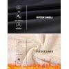 MoFiz Kids Fleece Jackets Sherpa Lined Hoodie Jacket Hooded Zip up Sweatshirt Coats for Boys Girls Winter Casual Outerwear(Black+grey)